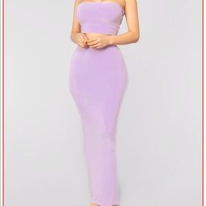 Lavender skirt set fashion nova